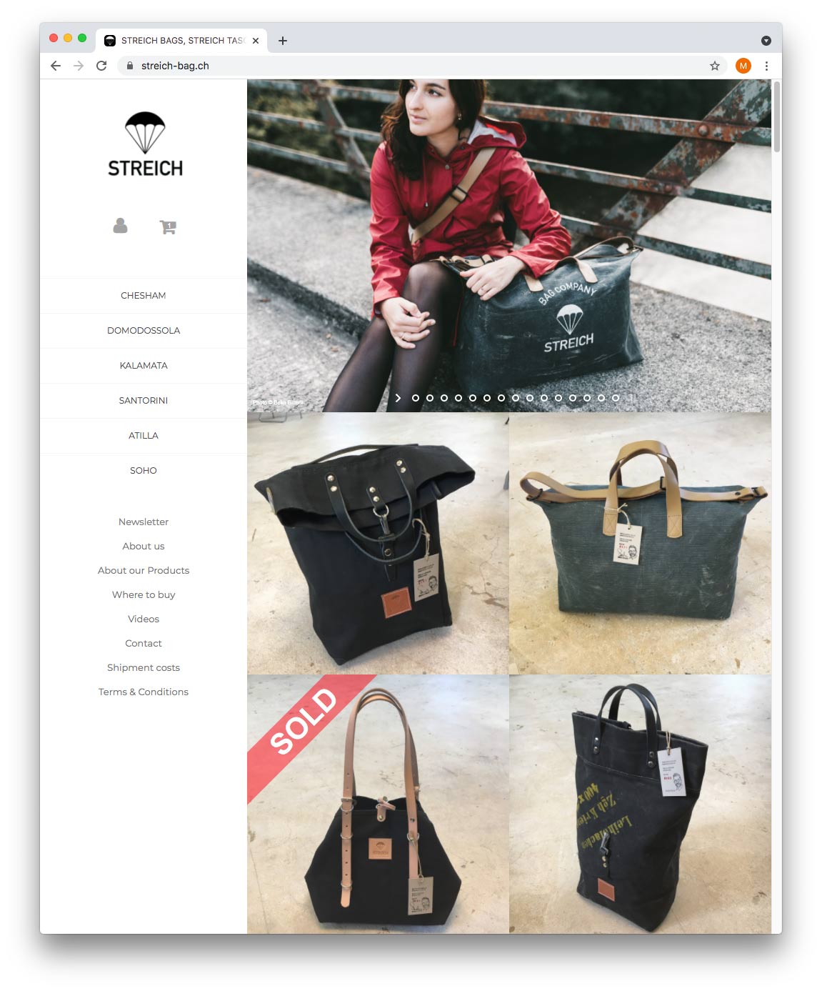 wenshop für ein Taschen-Label