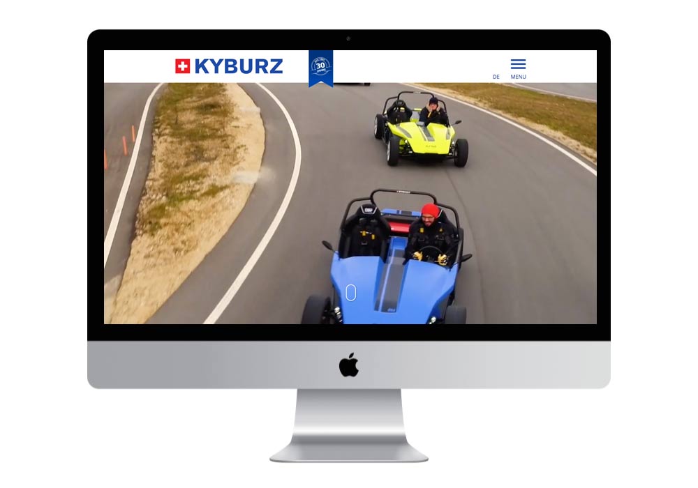 Website Kyburz Sitzerland AG