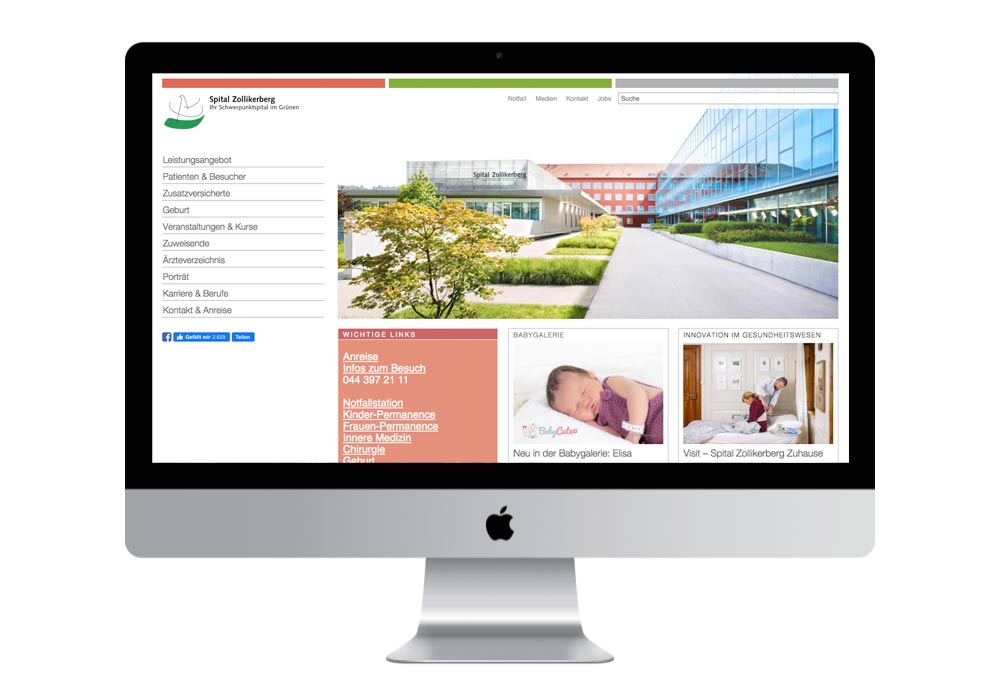 website spital Zollikerberg